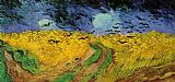 Vincent Van Gogh Canvas Paintings - Crows over a Wheatfield